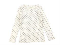 Lil Atelier turtledove blomstret bluse